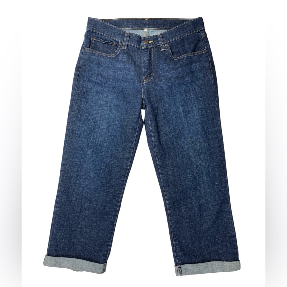 Levi's Women's Classic Blue Rolled Hem Cropped Jeans